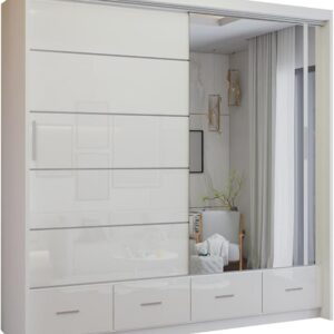 Florence 205cm High Gloss wardrobe